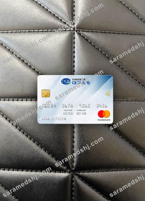 South Korea Daegu bank mastercard photolook front